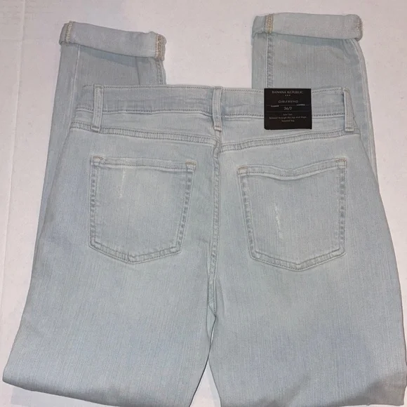 Banana Republic Blue Girlfriend Jeans Modern Style - Picture 4 of 4